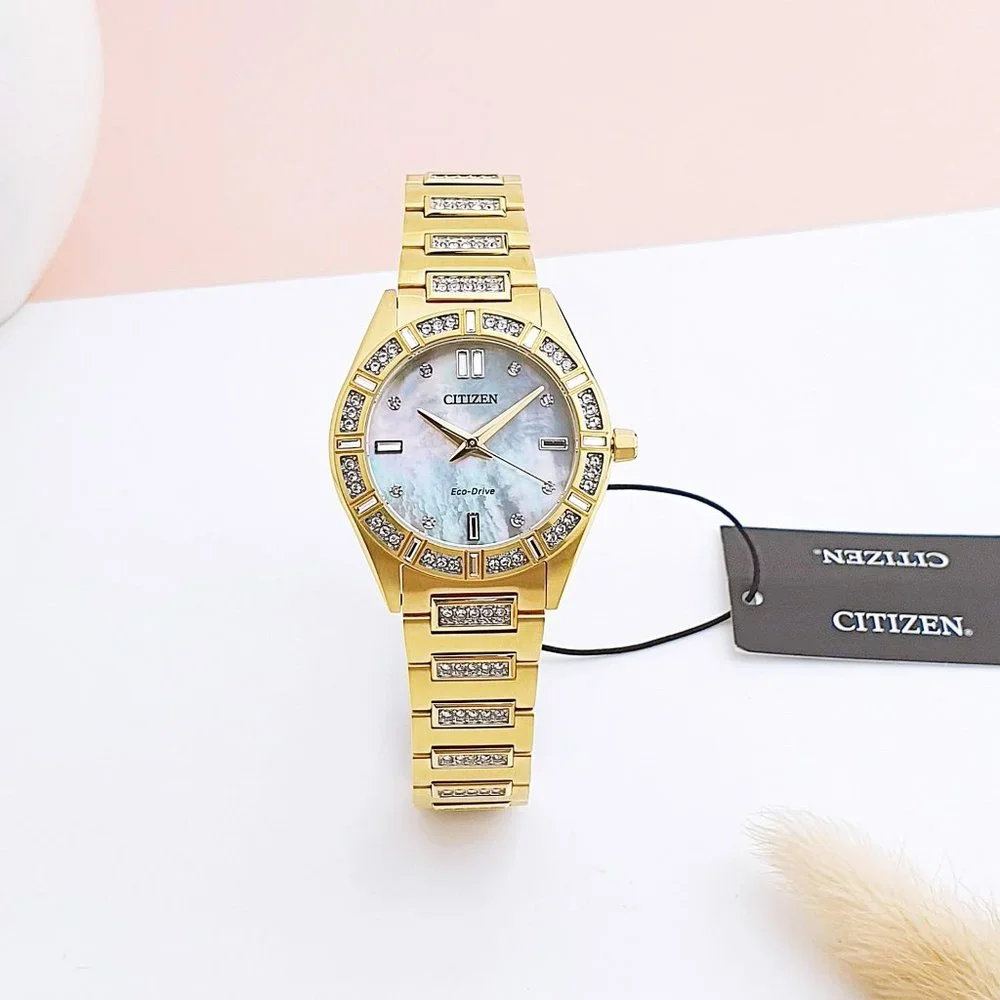Citizen Eco Drive Diamond Women's 34mm Tone Watch